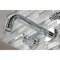 Kingston Brass KS8121ML Milano 2-Handle 8" Wall Mount Bathroom Faucet, Polished Chrome KS8121ML - alternate 4